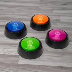 Winning of 4 Recordable Pet or Dog Buttons Add Your Own Messages