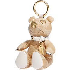 Bag Accessories Coach Bear Bag Charm - Gold/Light Khaki Chalk