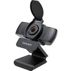 Webcams Loocam 1080P Webcam with Microphone, Loocam HD Web Cam, Streaming Webcam with Privacy Cover, 90° Wide Angle Computer Camera, USB Webcam Plug and Play for Video Calling, Conference, PC/Mac/Desktop/Laptop