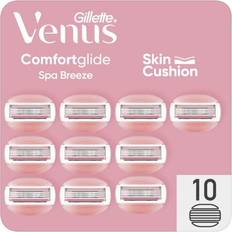Venus Razors & Razor Blades Venus Gillette Comfortglide Spa Breeze Women's Razor Blade Refills, Pack of 10, 3 Built-in Blades for a Smooth, Close Shave That Lasts
