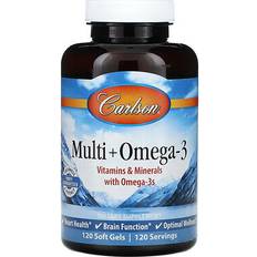 Gel Fettsyror Carlson Labs Multi + Omega-3, Variationer