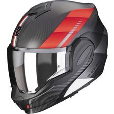 Scorpion EXO-Tech Evo Carbon Helmet - Matt Black/Grey/Red Man, Woman