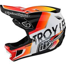 Troy Lee Designs D4 Comp MIPS Hjelm White Orange