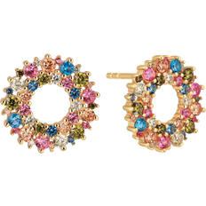 Sif Jakobs Livigno Stud Earrings - Gold/Multicolour