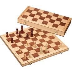 Philos 2607 Schachset, Schach-Kassette, Holz, Königshöhe 78mm, Feld 45mm