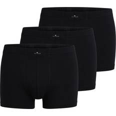 Coton - Femme Sous-vêtements pour hommes Tom Tailor Colorado Series Pants kurz, 3er-Pack, für Herren, schwarz