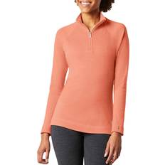 Skiing - White Base Layer Tops Smartwool Classic Thermal Merino 1/4-Zip Baselayer Women's