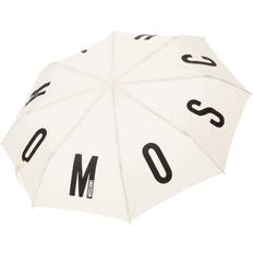 Umbrellas Moschino M logo regenschirm White, Einheitsgröße