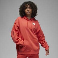 Nike Women's Flt Flc Hoodie Lobster - Röd