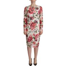 Herre - Nylon Kjoler Dolce & Gabbana Blomster Blondekappekjole Multicolor