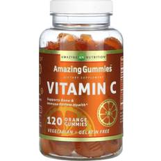 Vitamins & Supplements Amazing Nutrition Gummies, Vitamin C, Orange, 120 Gummies