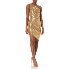 Norma Kamali Vestido Diana - Metallic Gold