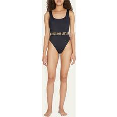 Versace Swimsuits Versace Greca One-Piece Swimsuit BLACK