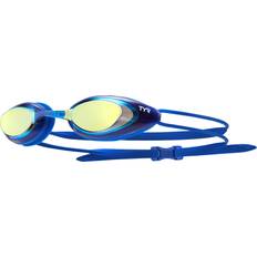 Adult Swim Goggles TYR Blackhawk Racing Mirrored Goggles Gold/Royal