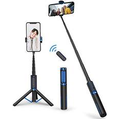 ATUMTEK Selfie Stick Tripod, Extendable 3 in 1 Aluminum Bluetooth Selfie Stick with Wireless Remote for iPhone 13/13 Pro/12/11 Pro/XS Max/XS/XR/X/8/7
