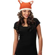 Fun Costumes Fox Knit Beanie - Orange/Brown