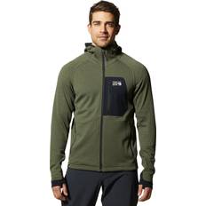 Mountain Hardwear Tøj Mountain Hardwear Men's Polartec Power Grid Full Zip Hooded Jacket