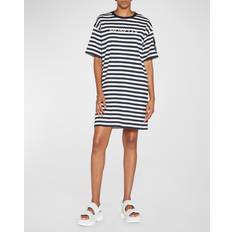 Moncler Damen Kleider Moncler Striped minidress blue