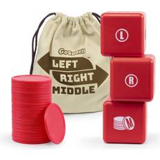 GoSports Left Right Middle Giant Dice Game 3.5 in Foam or Wood Dice