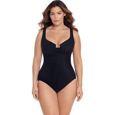 Nylon Maillots de bain Miraclesuit Maillot de bain 1 pièce armatures Bonnet - Noir