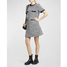 Moncler Klänningar Moncler Houndstooth Maxi Klänning Elegant Modern