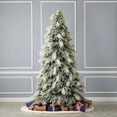 Interior Details 7.5ft Pine Pampas Pre-Lit Flocked with 550