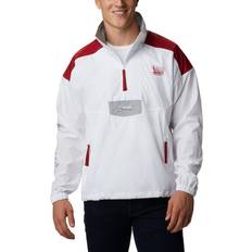 Men - Velvet Outerwear Columbia Men's Riptide Anorak Jacket, OK White/Red Grey