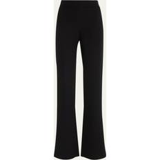 Giorgio Armani Cady Straight-Leg Pants - Solid Black