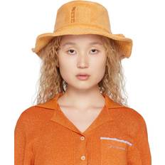 Damen - Orange Hüte Jacquemus Banho Bucket Hat Light Orange Cotton orange