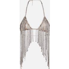 Stella McCartney Crystal Fringed Bra, Woman, Crystal, Crystal