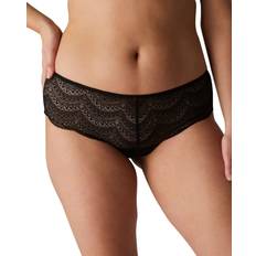 Simone Pérèle Karma Geometric Lace Boyshorts - Black