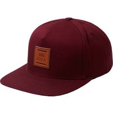 RVCA Men's Burgundy All The Way Snapback Hat