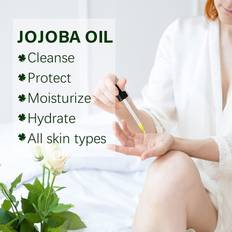 Jojoba Oil, Oil Pure for Face, Nails, Jojoba Oil Growth Oil 60ml