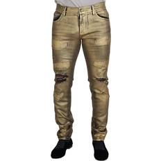 Guld - Herre Jeans Dolce & Gabbana Guld Bomuld Bukser Jeans Gold IT50/L