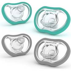 Active Flexy Napp Silikon 4-pack, turkos/grå