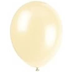 Beige Globos Unique 10 Ivory Cream Latex Balloons