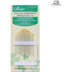 Forniture per Cucito Clover gold eye embroidery needles 3-9