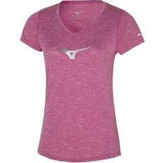 Pink - Tennis T-shirts Mizuno Impulse Core RB Tee Women's - Magenta Haze