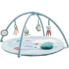 BabyToLove Little Big Friends Lekmatta med Arch Multisensoriska aktivitetsleksaker Stor rund lekmatta är full av överraskningar Ocean