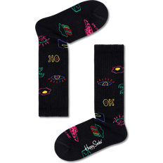 Nero Calzini Happy Socks Kids Good Times Rib Knee High Sock - Yellow/Pink/Red/Blue/Green