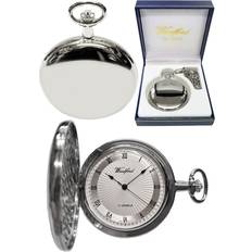 Chrome Plated Polished Full Hunter Pocket Silver
