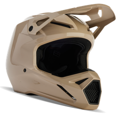 Beige Motorcykelhjälmar Fox Crosshjelm V1, Mathvid