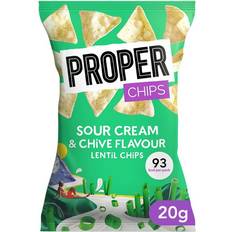 Snacks Sour Cream & Chives 24g x20 Properchips Lentil Chips