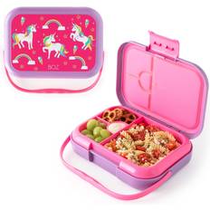 Silicone Lunch Boxes BOZ BOZ Bento Box for Kids Kids Bento Lunch Box – Stainless Steel Pink Designed Lunch Box Unicorn