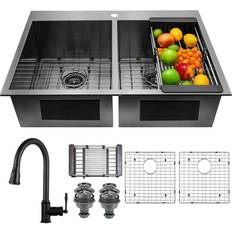 Drainboard Sinks AKDY All-in-One Gunmetal Matte