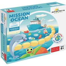 Adventerra Games Adventerra Games Mission Ocean Board Games for Kids Family Games for Kids 4 & Up Kids' Board Games for 2-4 Players Cooperative Games for Kids Ages 4-8 Plus Made with Recycled Materials