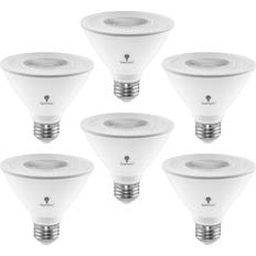 Light Bulbs 6 Pack PAR30 Short Neck LED Flood Light Bulb 10W 75 Watt Equivalent 850 Lumens Waterproof E26 3000K Warm White Super Bright PAR30 LED Bulb for Security, Led Spotlight Bulb Led Recessed Light Bulbs