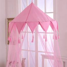 Canopies Epoch Hometex, Inc. Sheer Harlequin Collapsible Hoop Bed Canopy