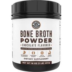 Vitamins & Supplements Broth Protein Powder Chocolate 1 lb, Grass