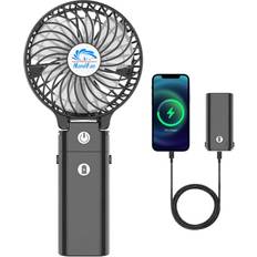 Fans HandFan Portable Fan Rechargeable Battery Operated Fan with 5200mAh Power Bank Out